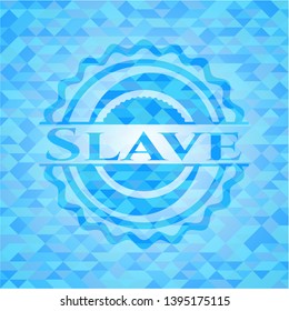 Slave light blue mosaic emblem
