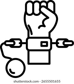 Design de vetor de ícone de linha subordinada