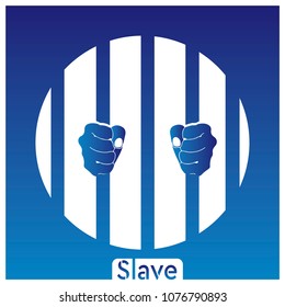 The slave white-blue eps