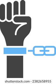 Slavery icon vector image. Suitable for mobile application web application and print media.