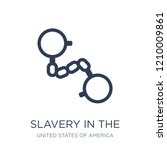slavery in the united states icon. Trendy flat vector slavery in the united states icon on white background from United States of America collection, vector illustration can be use for web and mobile