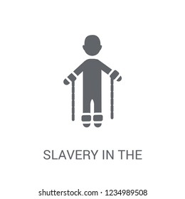 slavery in the united states icon. Trendy slavery in the united states logo concept on white background from United States of America collection. Suitable for use on web apps, 