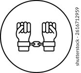 Slavery vector icon. Can be used for printing, mobile and web applications.