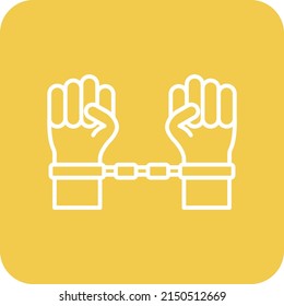 Icono vector de esclavitud. Se puede usar para imprimir, móviles y aplicaciones web.
