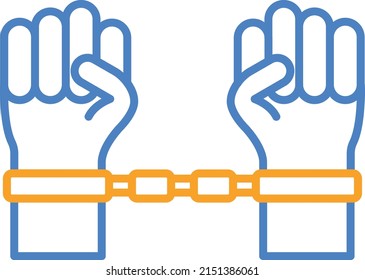 Slavery vector icon. Can be used for printing, mobile and web applications.