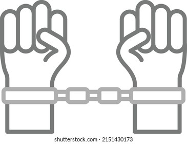Slavery vector icon. Can be used for printing, mobile and web applications.