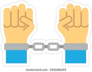 Slavery vector icon. Can be used for printing, mobile and web applications.