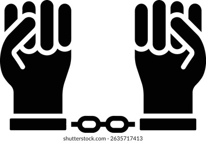 Slavery vector icon. Can be used for printing, mobile and web applications.