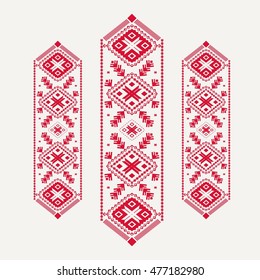 Slavic embroidery pattern