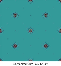 Slavic ethnic pattern vector