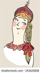 slavic girl colored