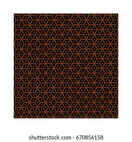 Slavic god Perun - brown pattern, symbols of Perun - vector, 