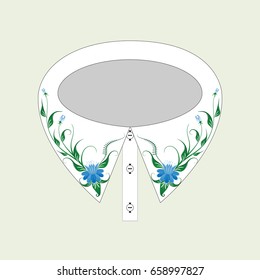 Slavic national floral ornament for use in clothing. Folk flower ornament for used for wedding invitations, greeting cards, wallpaper, printing on the packaging paper, textiles.