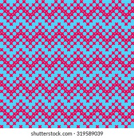 Slavic seamless pattern ornament cross stitch