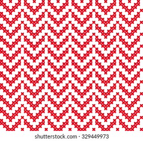 Slavic seamless pattern ornament cross stitch