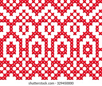 Slavic seamless pattern ornament cross stitch - Powered by Shutterstock - Get 15% off with code: PIKWIZARD15