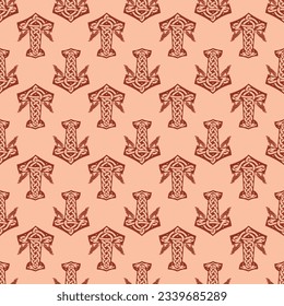 Slavic texture from amulets. For fabric, paper, web and more.