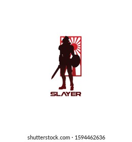 slayer and japan style logo