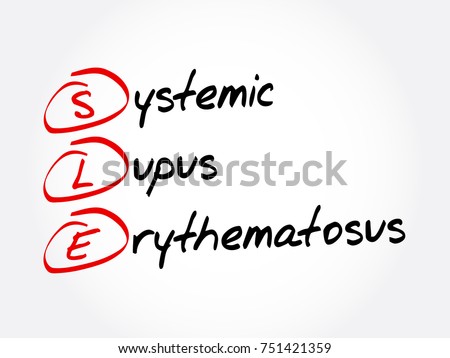 SLE - Systemic Lupus Erythematosus acronym, concept background