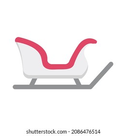 Sled Color Vector Icon which can easily modify

