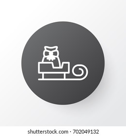 Sled Icon Symbol. Premium Quality Isolated Sleigh  Element In Trendy Style.