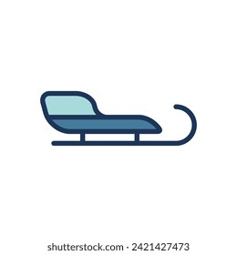 sled icon symbol vector template