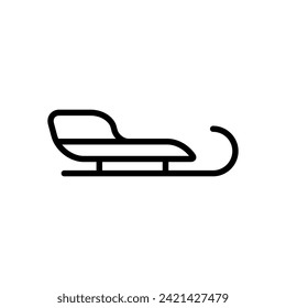 sled icon symbol vector template