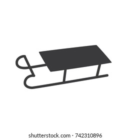Sled icon, vector illustration design. Winter collection.