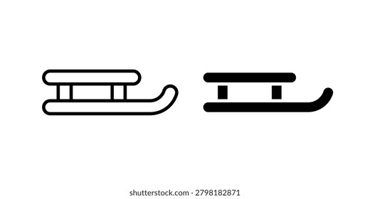 Sled icon vector, illustration icon set.