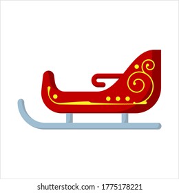Icono Sled, Icono de vehículo Sled Icono Ilustración de arte