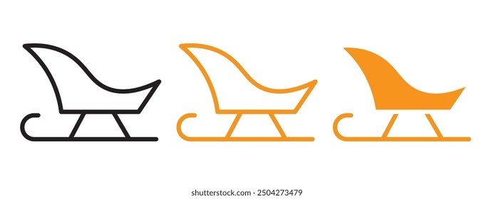 Sled icon web design in vector