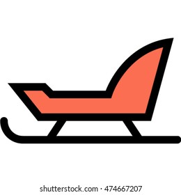 sled outline icon