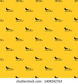 Sled pattern seamless vector repeat geometric yellow for any design
