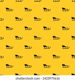 Sled pattern seamless vector repeat geometric yellow for any design