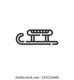 Sled vector icon