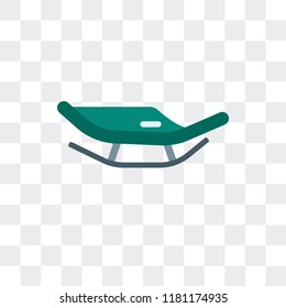 Sled vector icon isolated on transparent background, Sled logo concept