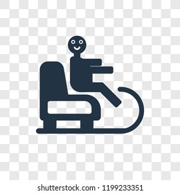 Sled vector icon isolated on transparent background, Sled transparency logo concept