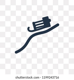 Sled vector icon isolated on transparent background, Sled transparency concept can be used web and mobile
