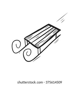 Sled vector illustration