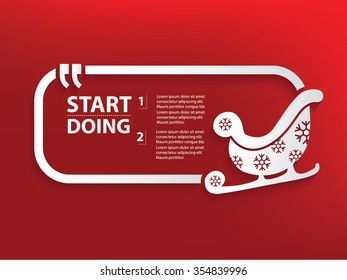 Sledding Design and text box,vector
