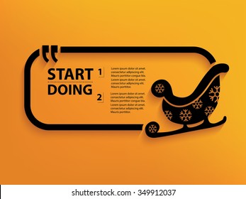Sledding Quotation Mark Speech Bubble,design