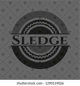 Sledge dark emblem. Retro
