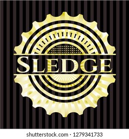Sledge gold shiny emblem