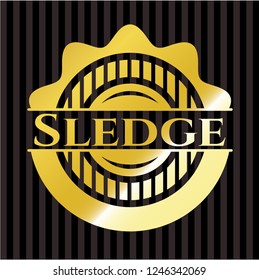 Sledge golden emblem