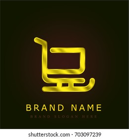 Sledge golden metallic logo