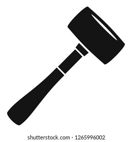 Sledge hammer icon. Simple illustration of sledge hammer vector icon for web design isolated on white background