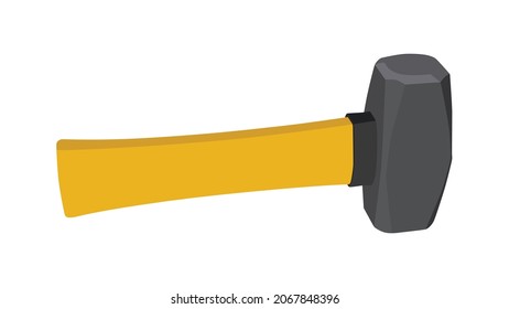 Sledge hammer, hammer, tool, hammer vector, Sledge hammer isolated on white background