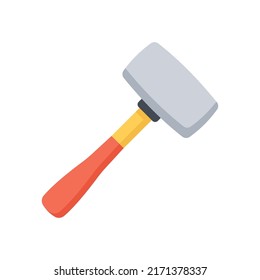 Sledge Hammer vector flat icon for web isolated on white background EPS 10 file