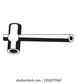Sledge hummer icon illustration isolated vector symbol	
