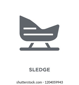 Sledge icon. Sledge design concept from  collection. Simple element vector illustration on white background.